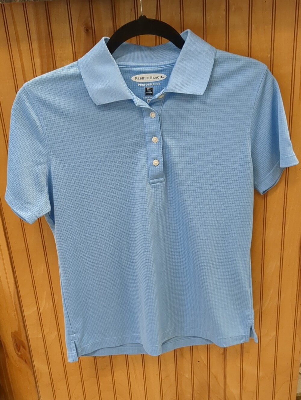 Pebble Beach Light Blue Performance Polo